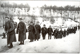 Переход границы войсками Красной Армии у реки Сестры. 1939 г.